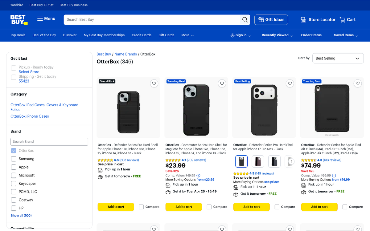 Best Buy retargeting display ad example