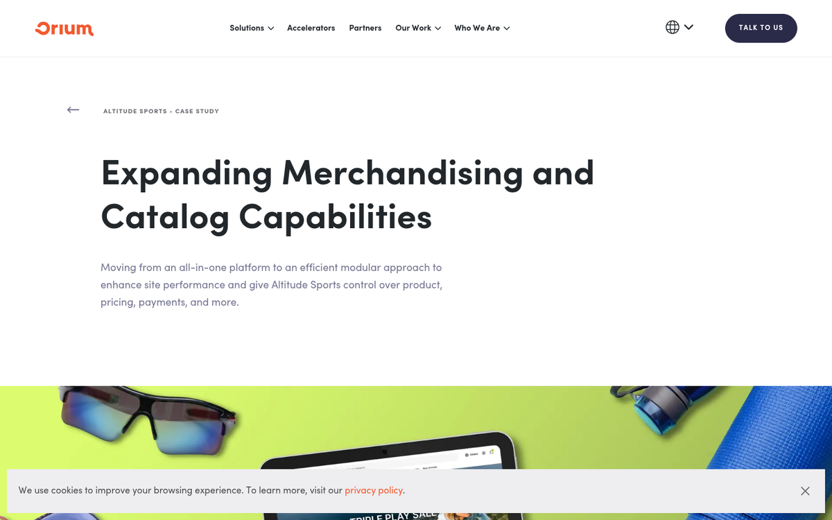 Altitude Sports retargeting ad example screenshot