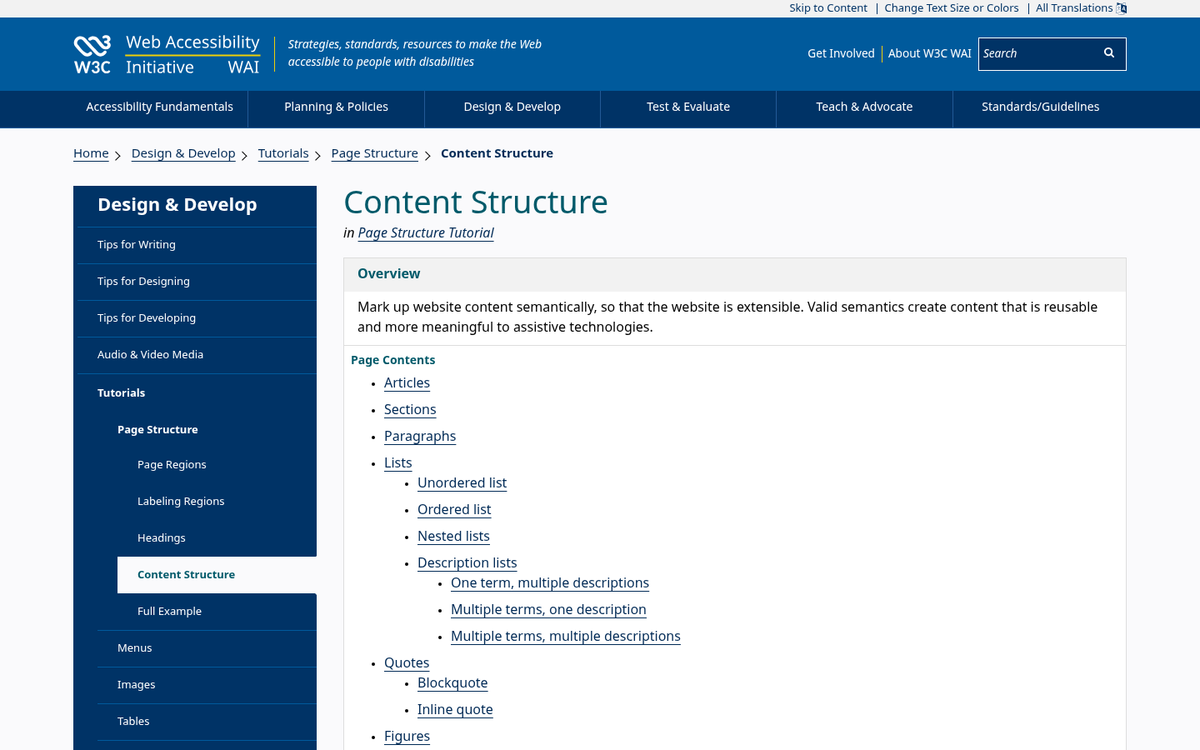 Structured content block with citation elements