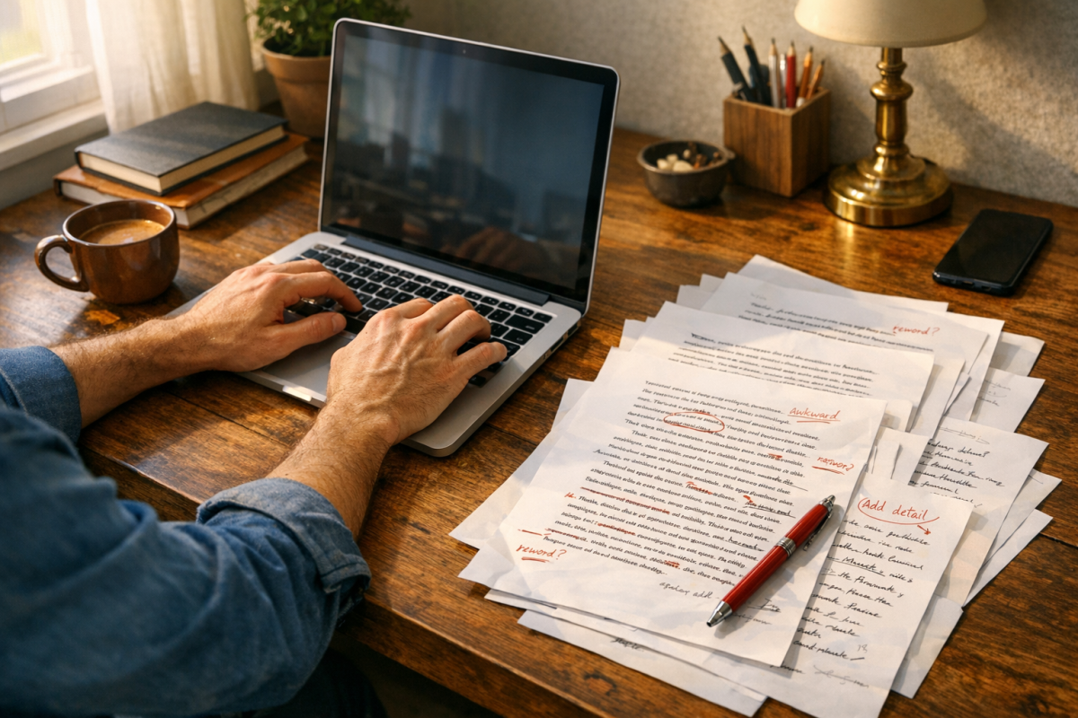 ChatGPT interface generating written content