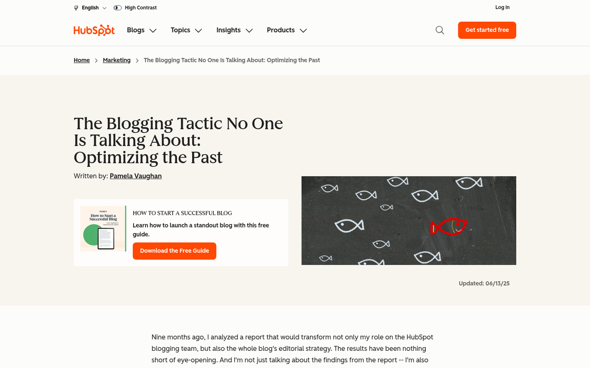 Content refresh restoring lost organic traffic graph