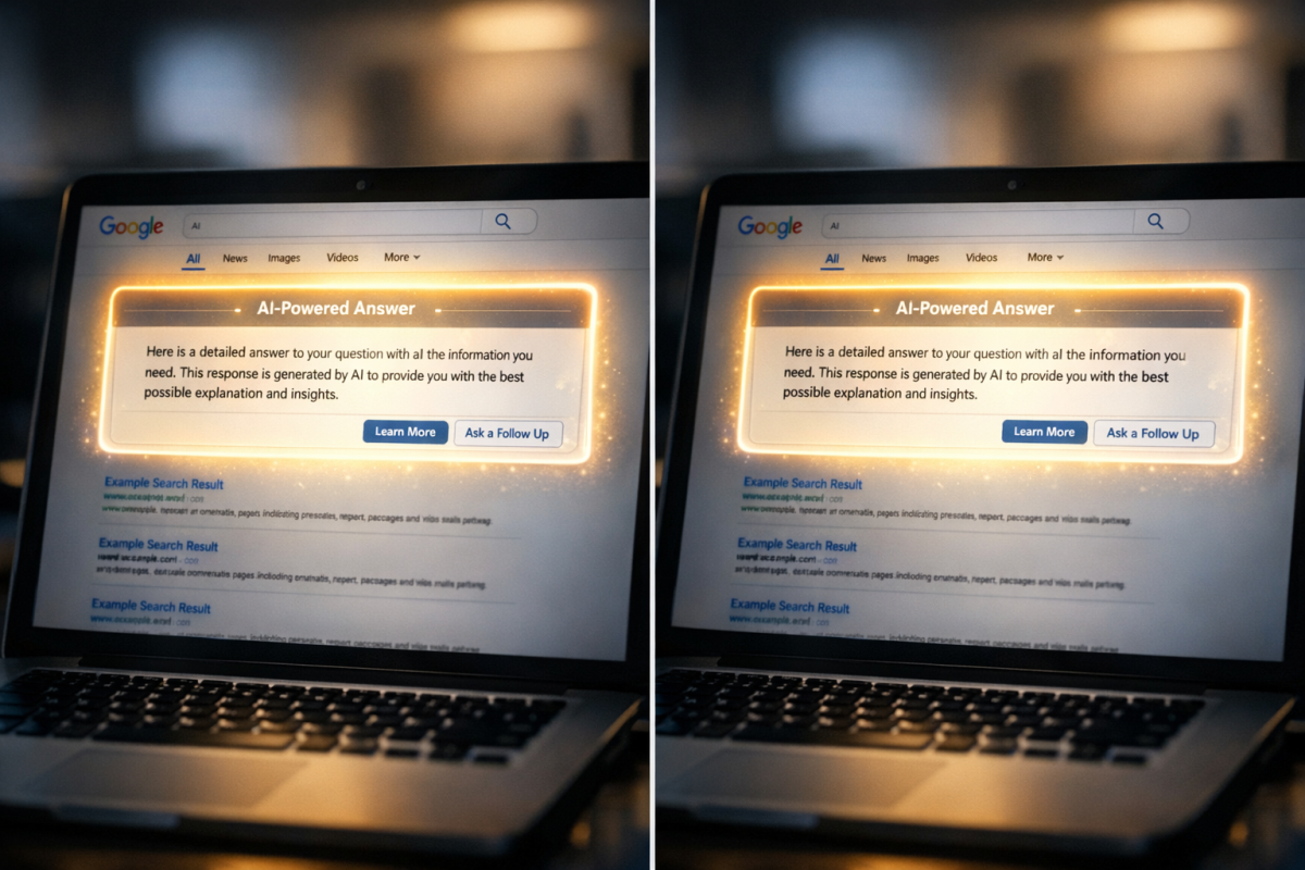 Website organic visibility affected by SGE