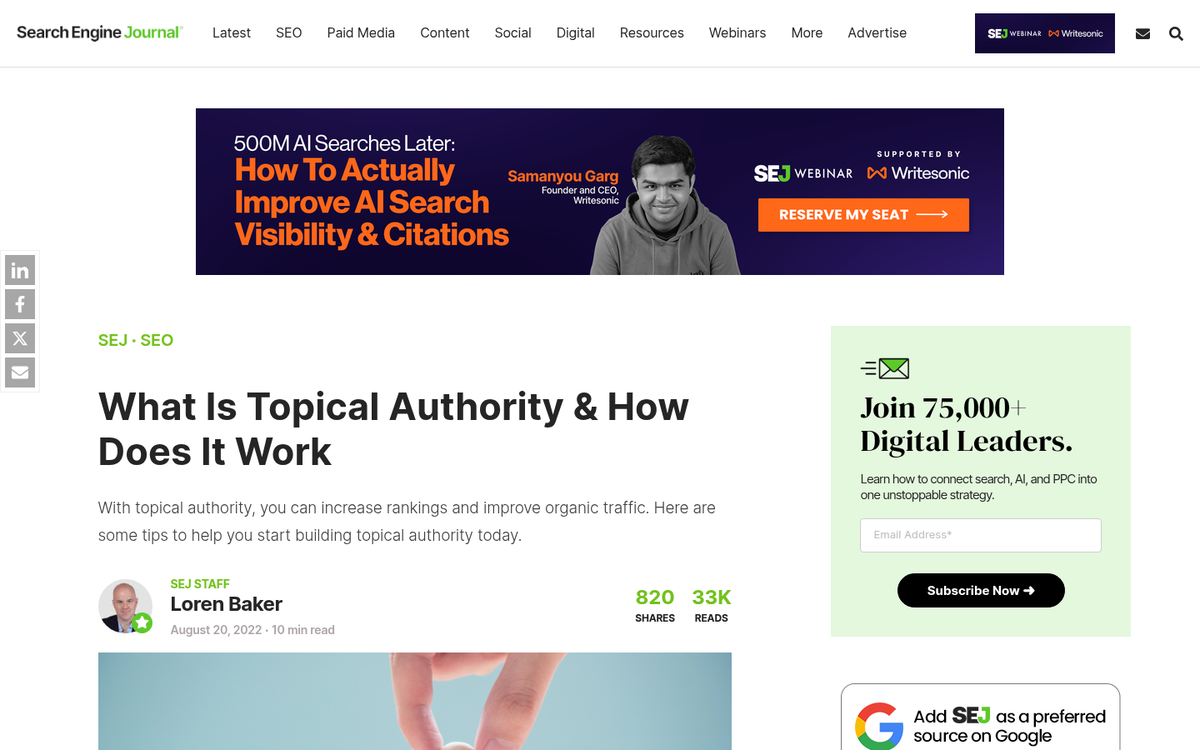 Publisher reviewing editorial content strategy