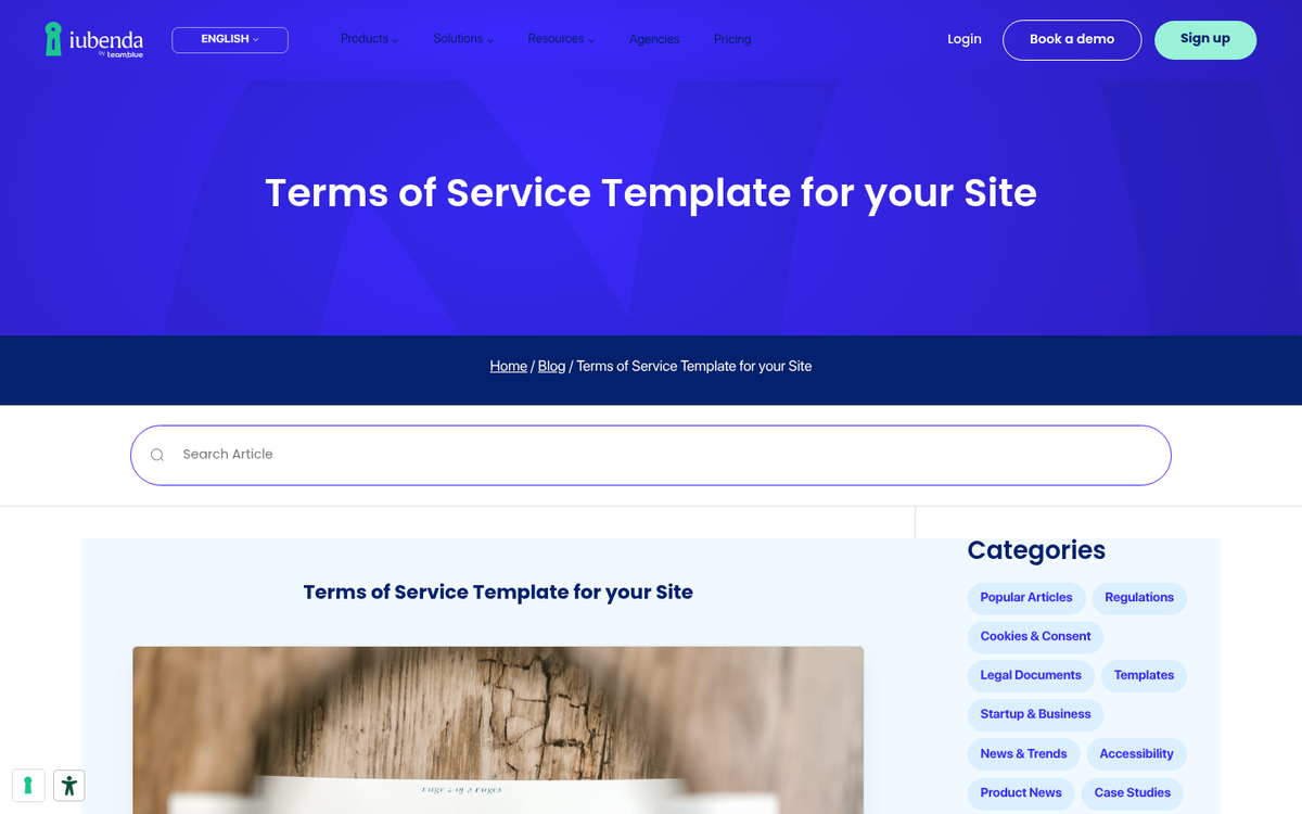 Website rules configuration settings interface