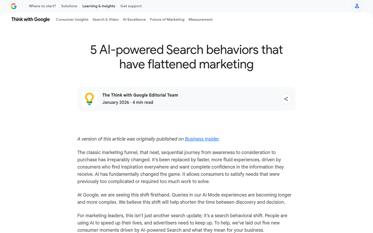 AI search answer box interface screenshot