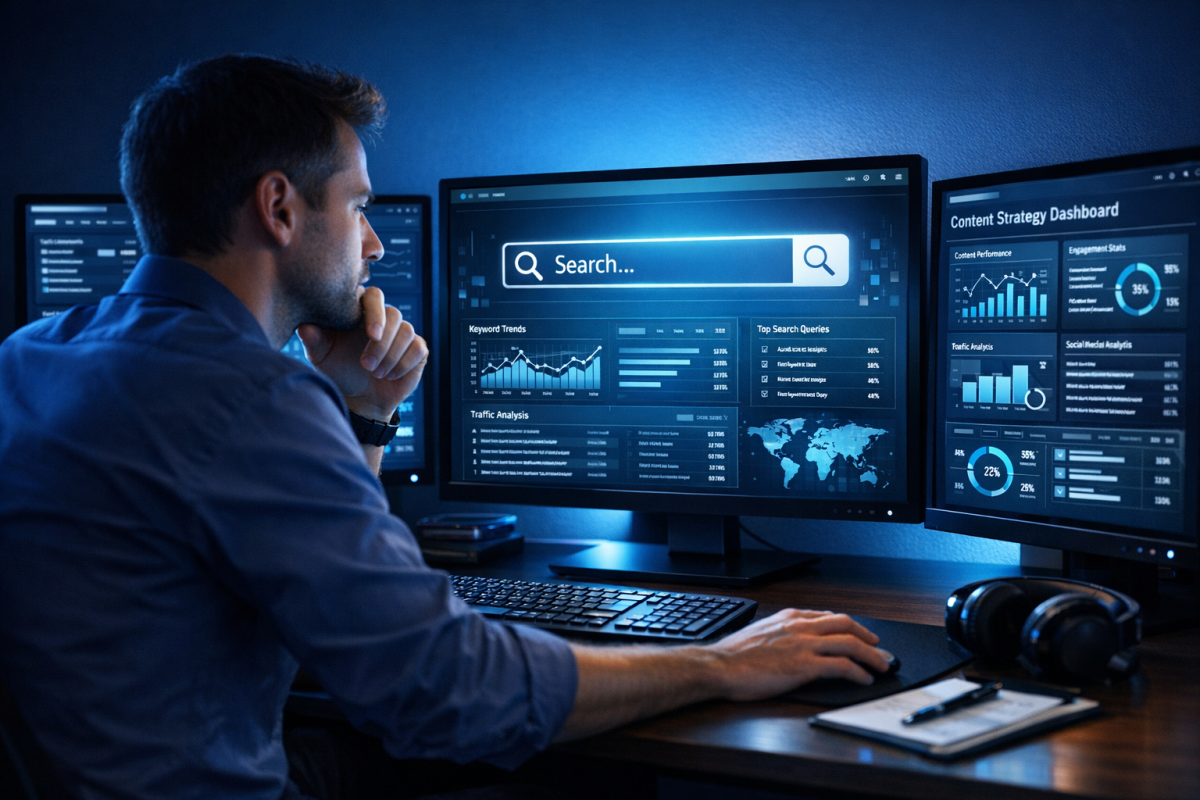 AI chatbot interface displaying search results
