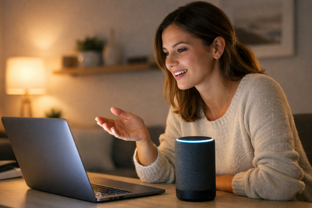 Chatbot interface showing conversational search results