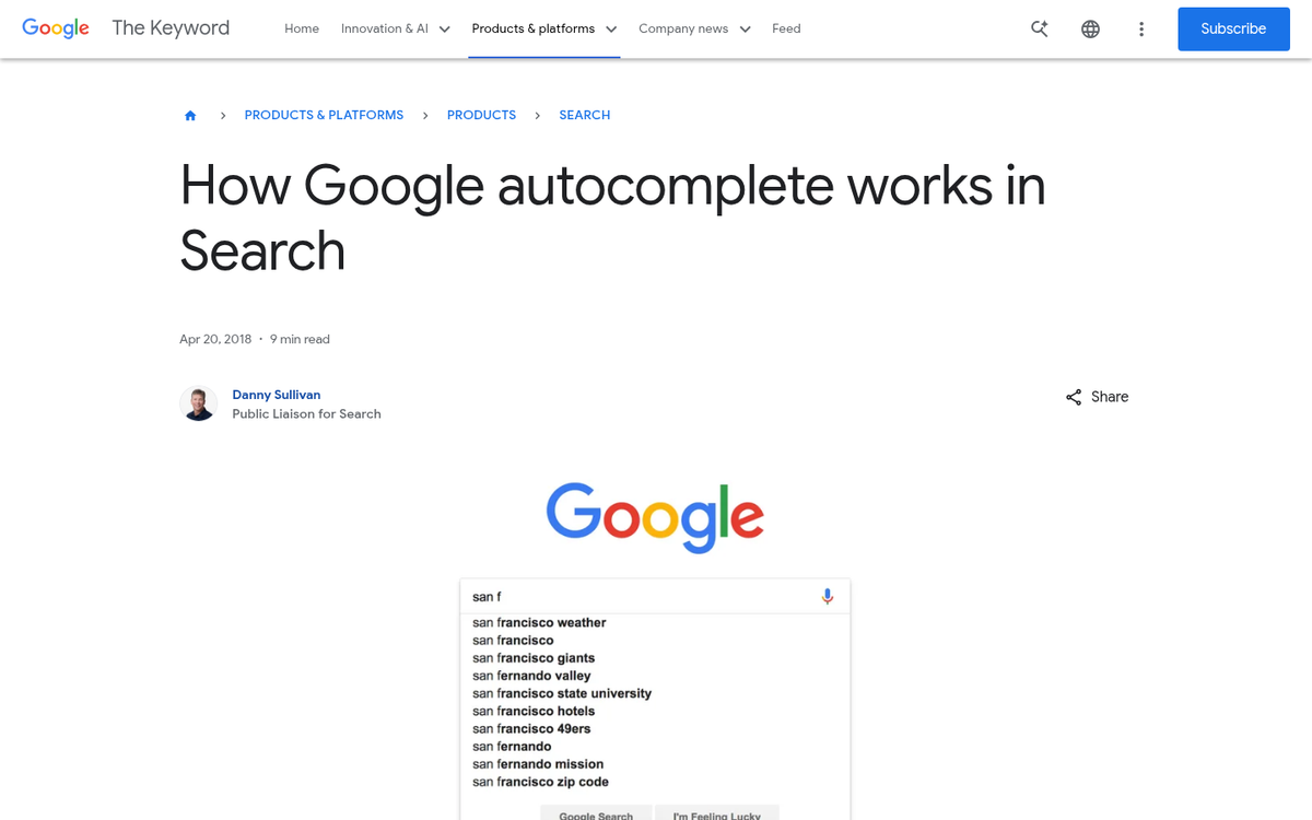 Person typing conversational query into search bar