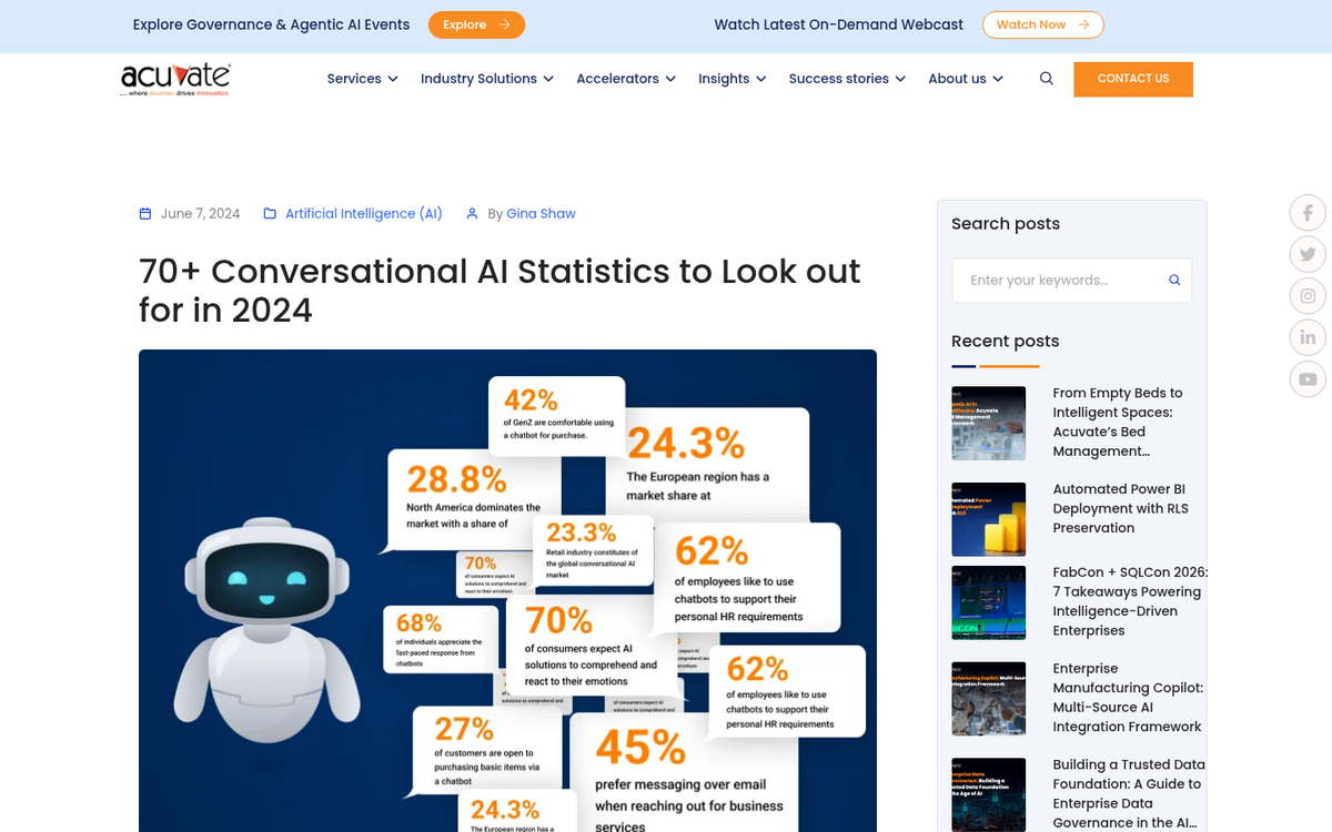 Website displayed as featured search result