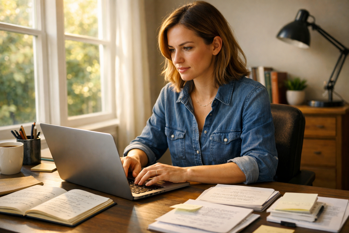 Person gaining clarity through deep learning concepts