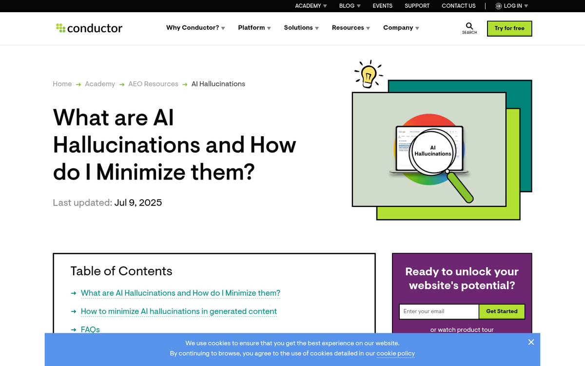 AI chatbot displaying incorrect information onscreen