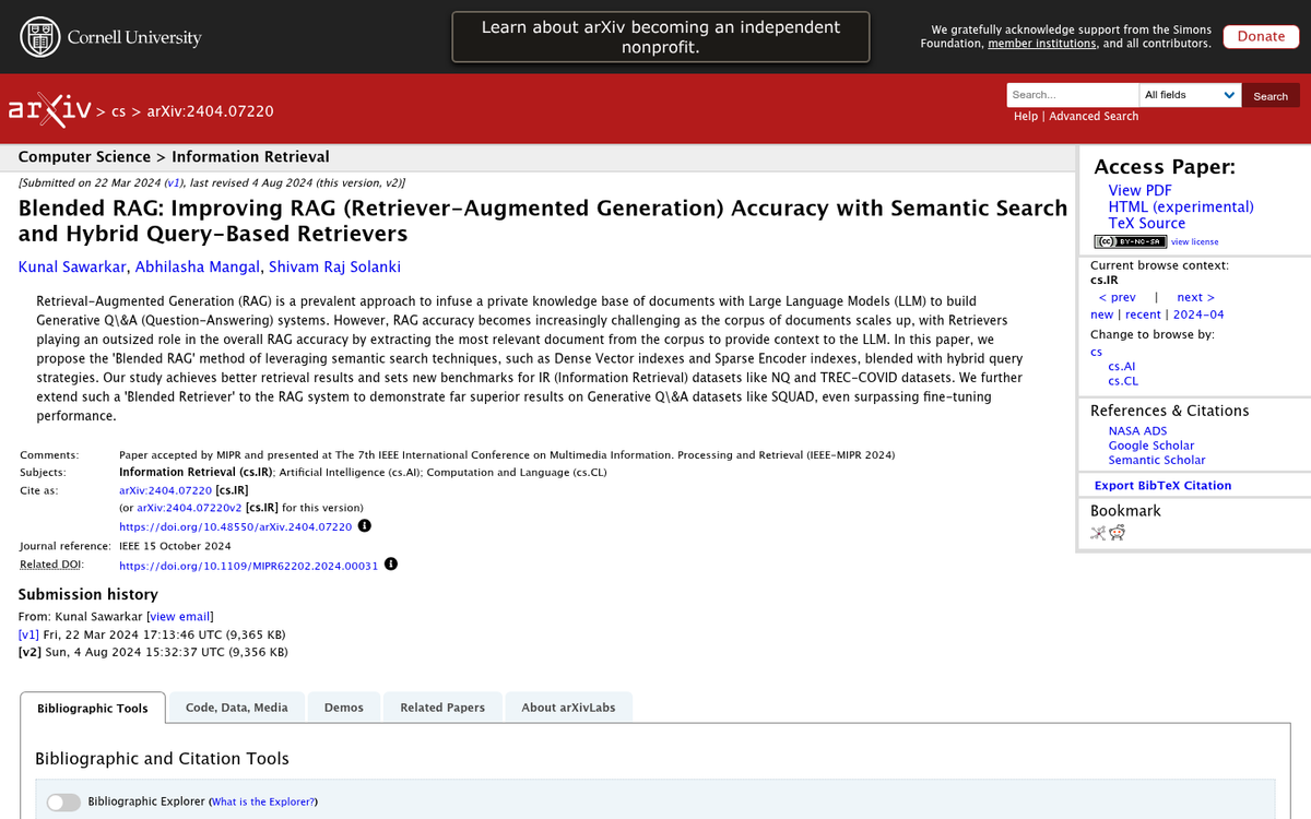 AI combining keyword and semantic search