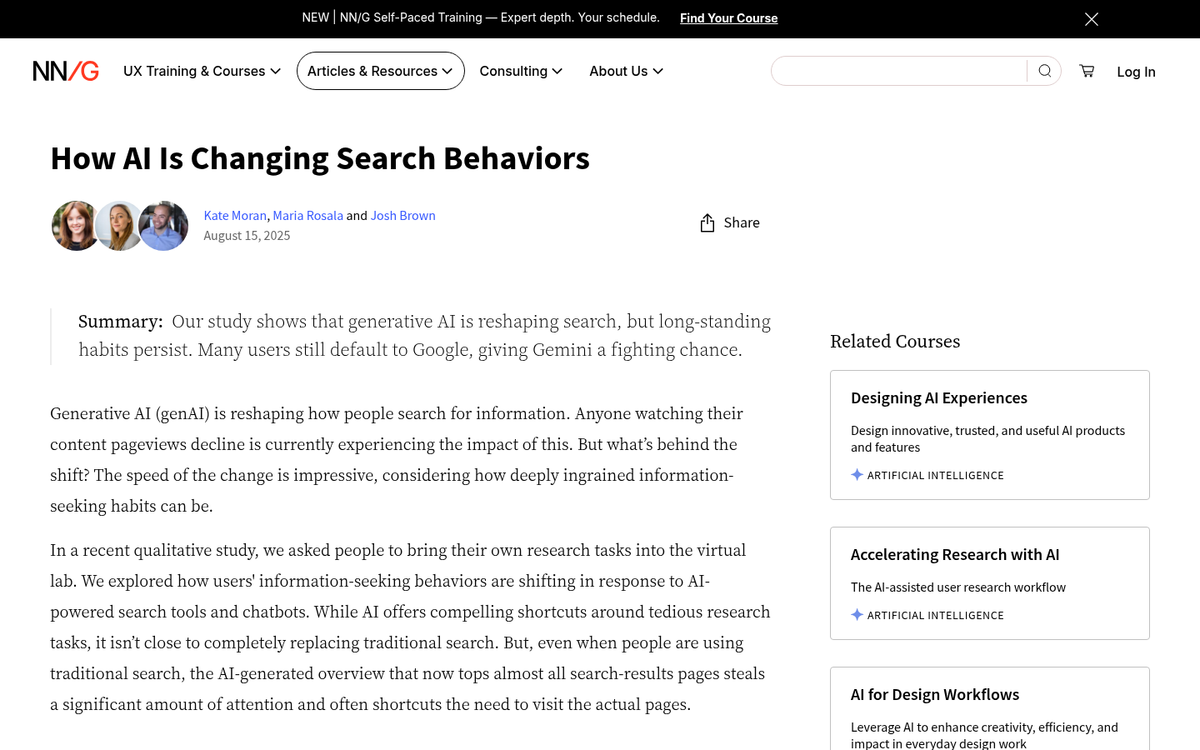 Search query matching webpage content visually