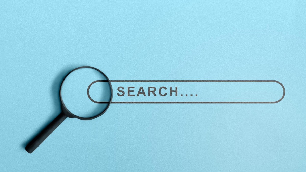 Person searching on laptop or phone