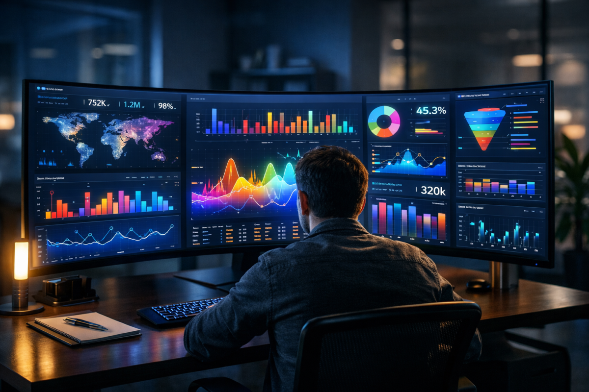 Bar chart showing 3% click-through rate data