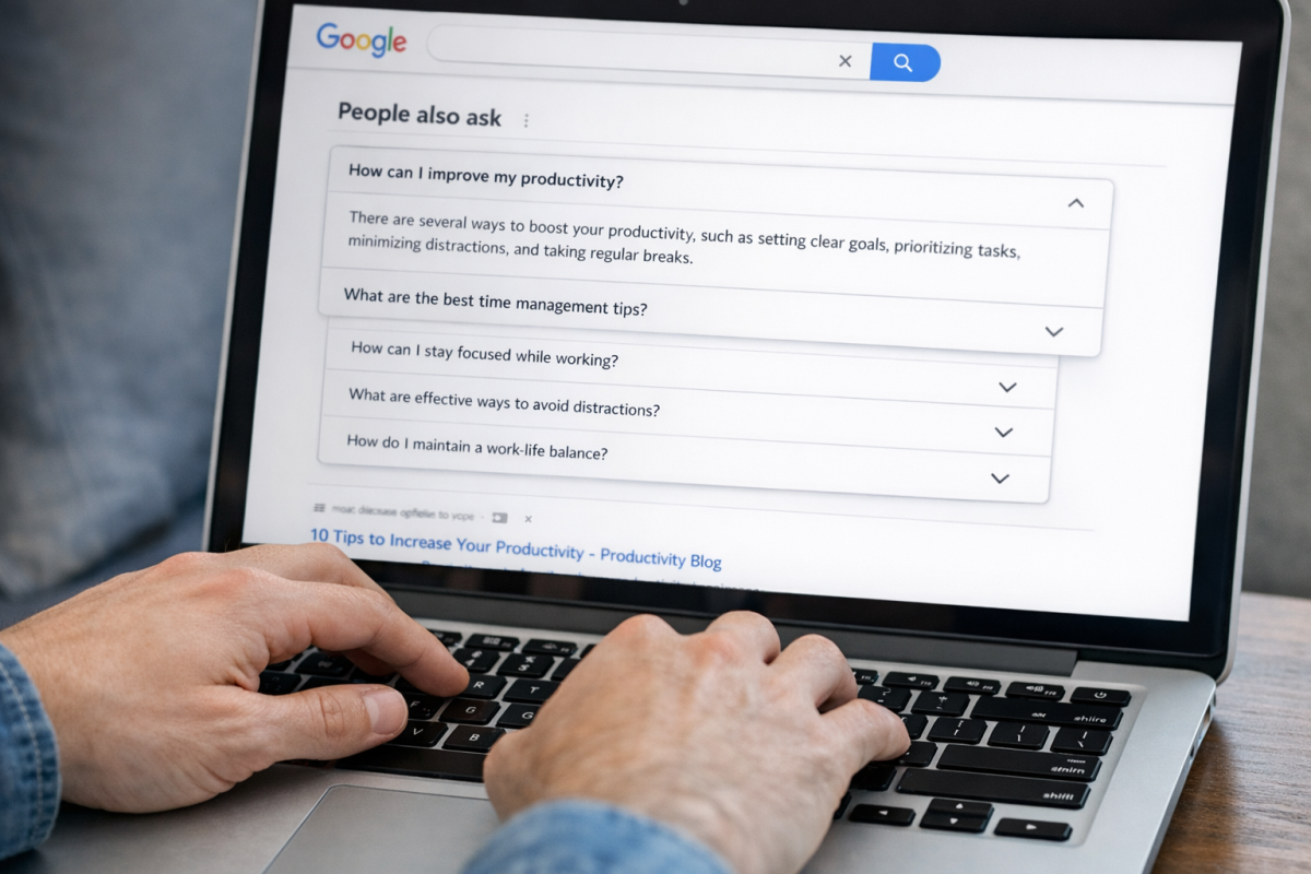 ChatGPT generating PAA question research