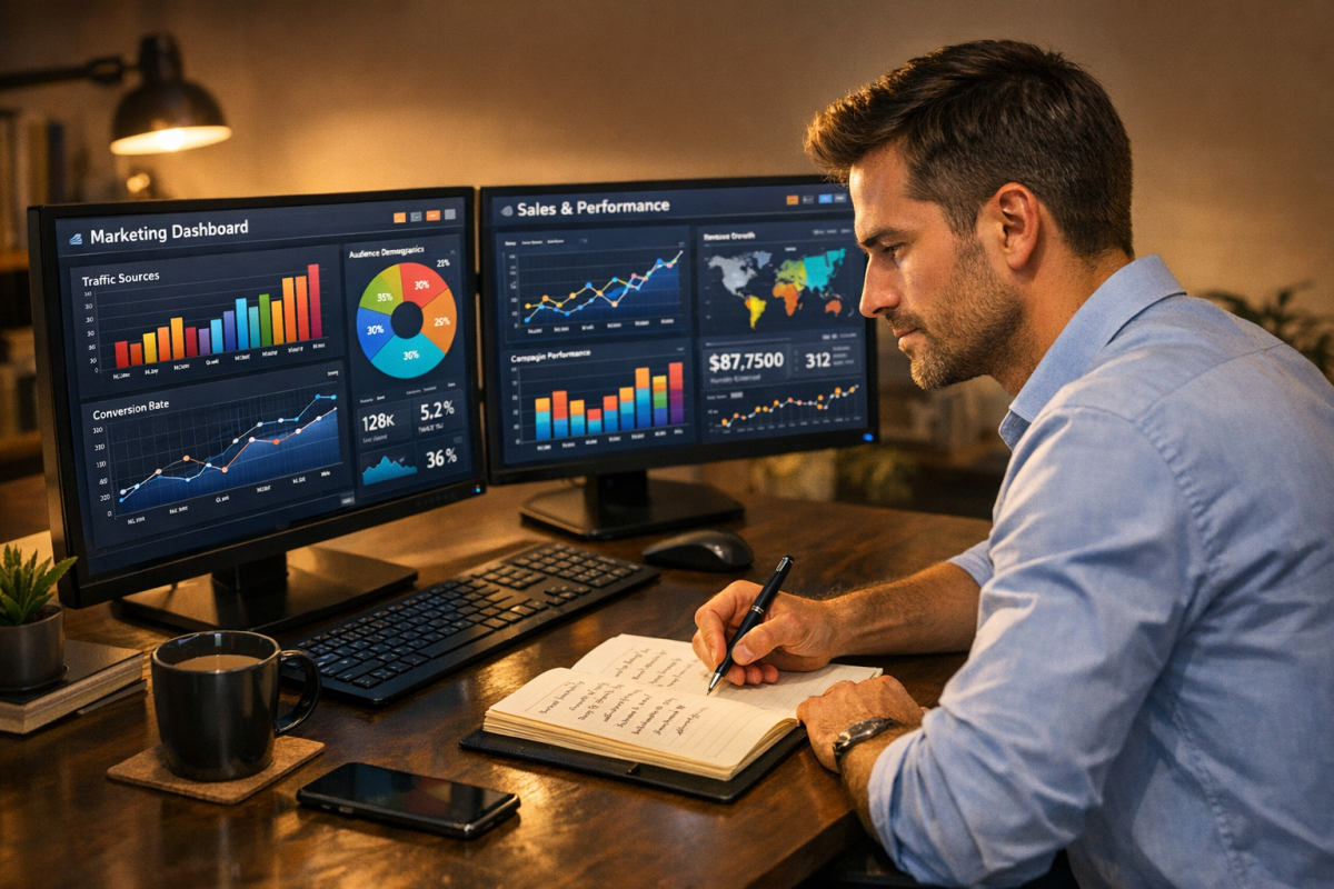Sentiment data chart guiding content strategy