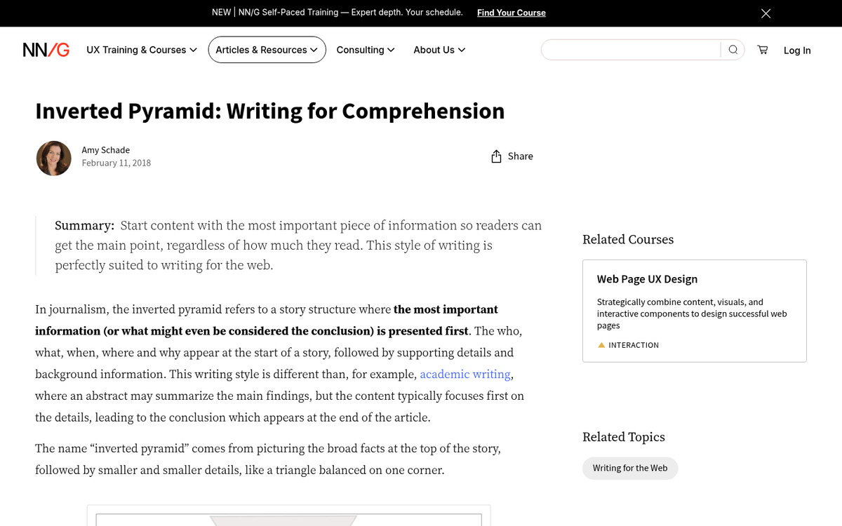 Clean structured webpage with clear headings
