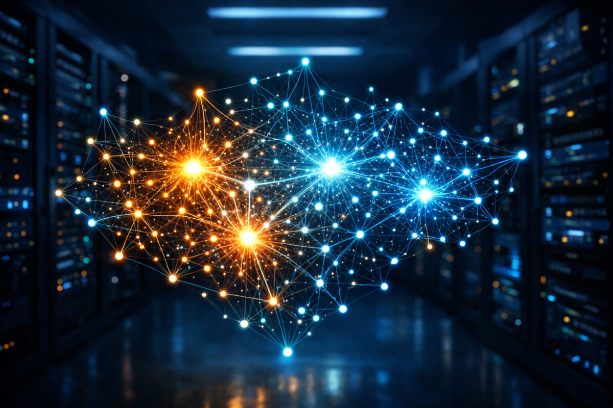 AI analyzing topic signals from text