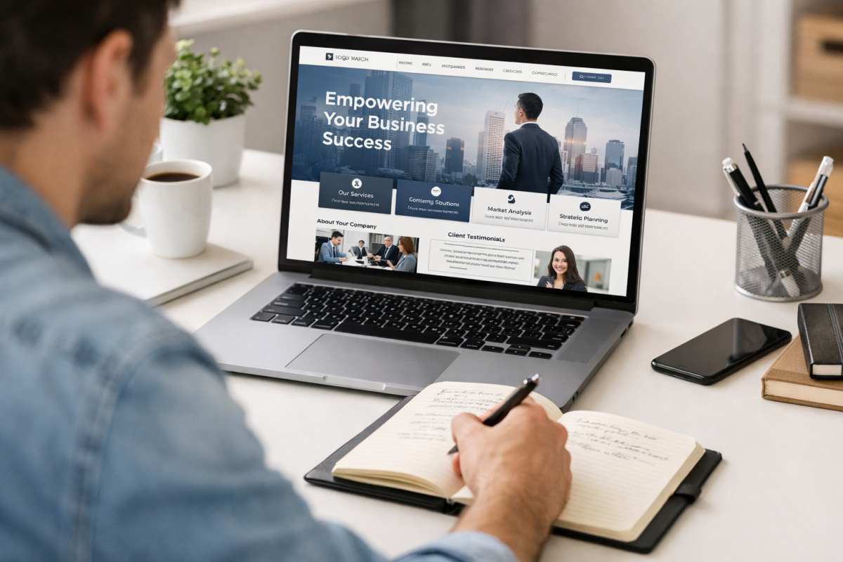 Website trust signals audit checklist on screen