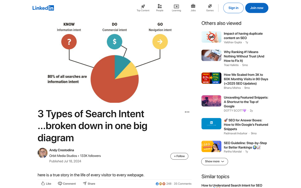 AI analyzing search query intent patterns