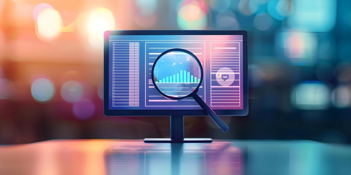 Person analyzing data charts on screen