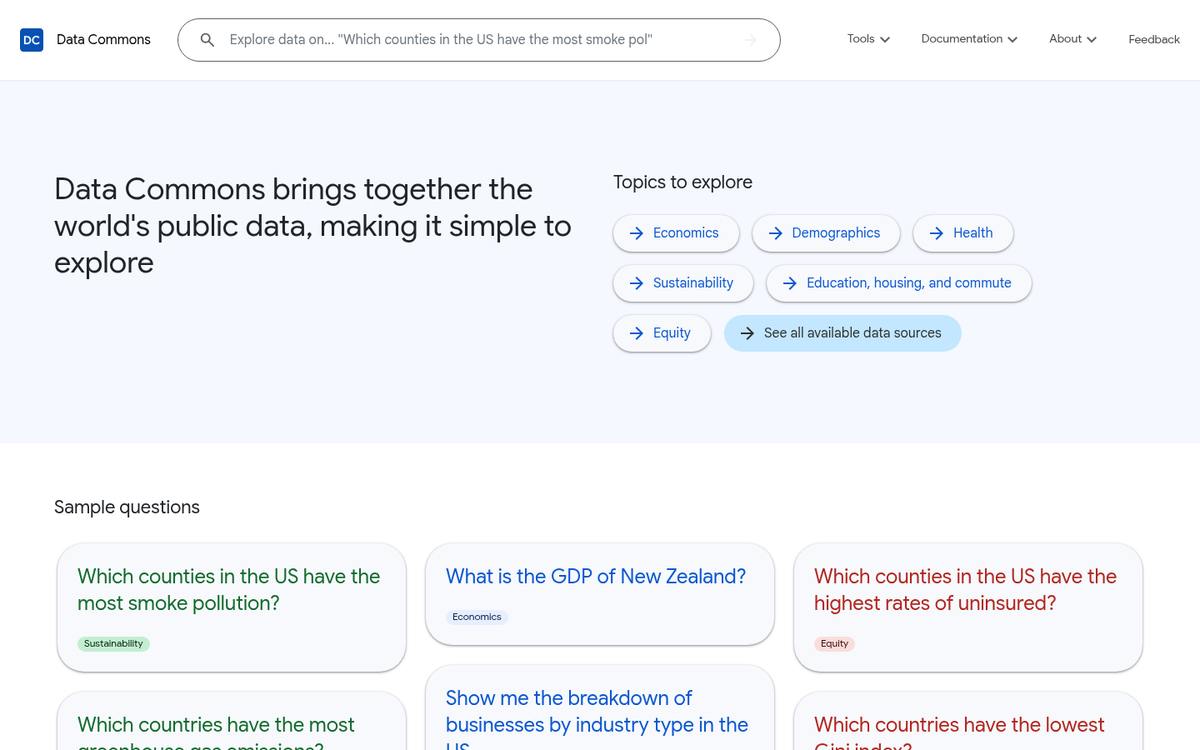 AI connecting to live web data