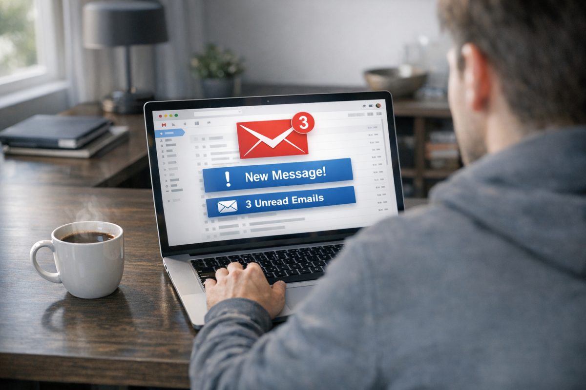 Google Alerts dashboard monitoring competitor mentions