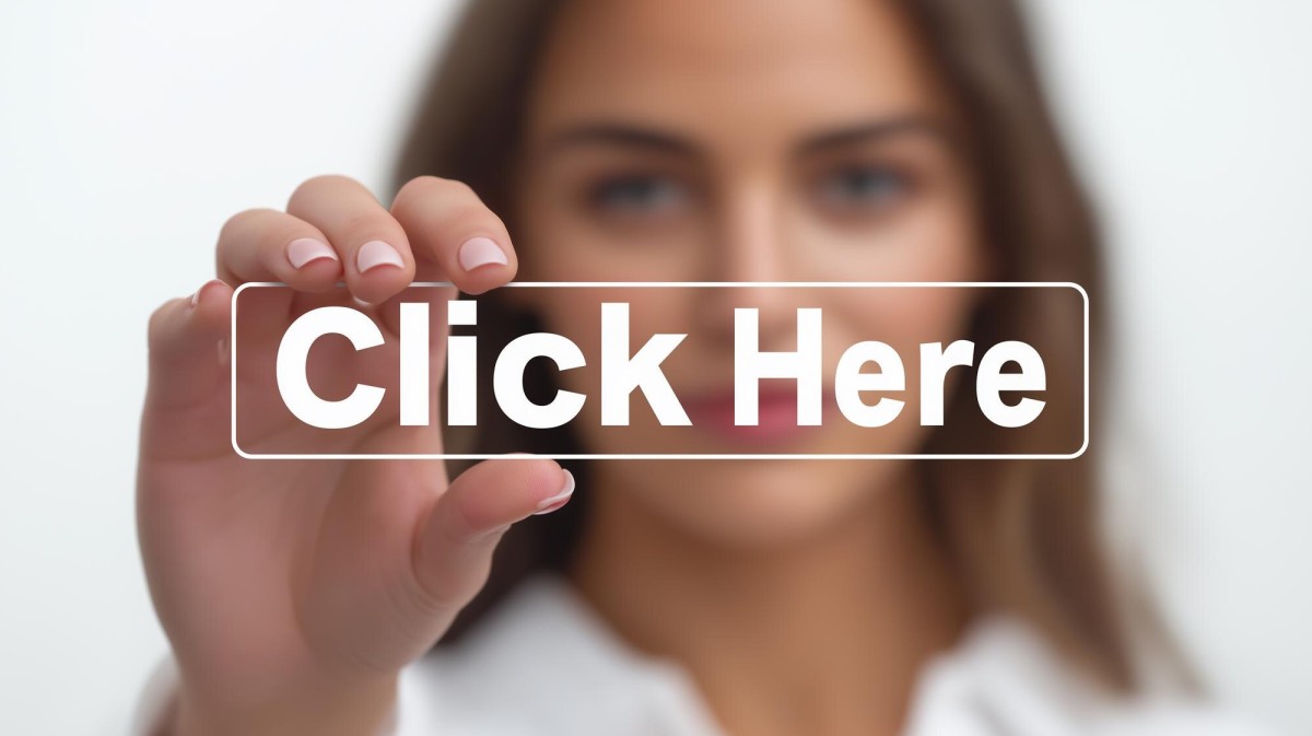 Person clicking bold call-to-action button