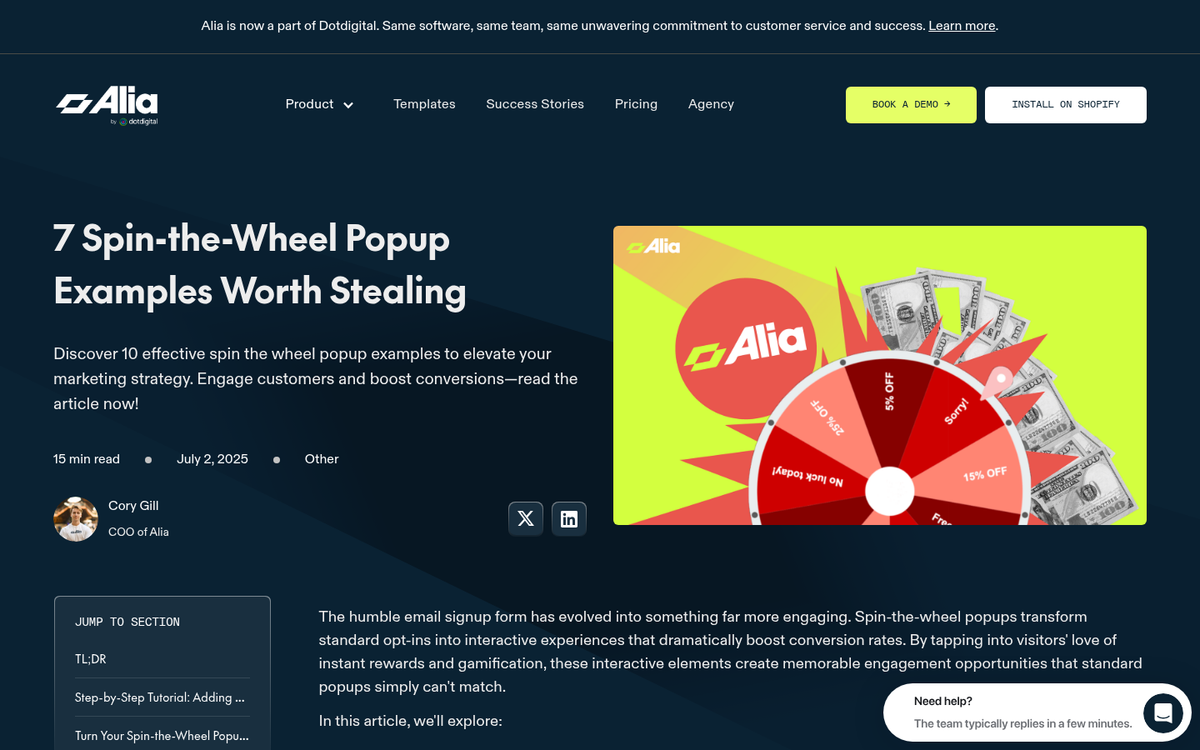 Gamified squeeze page with interactive opt-in elements