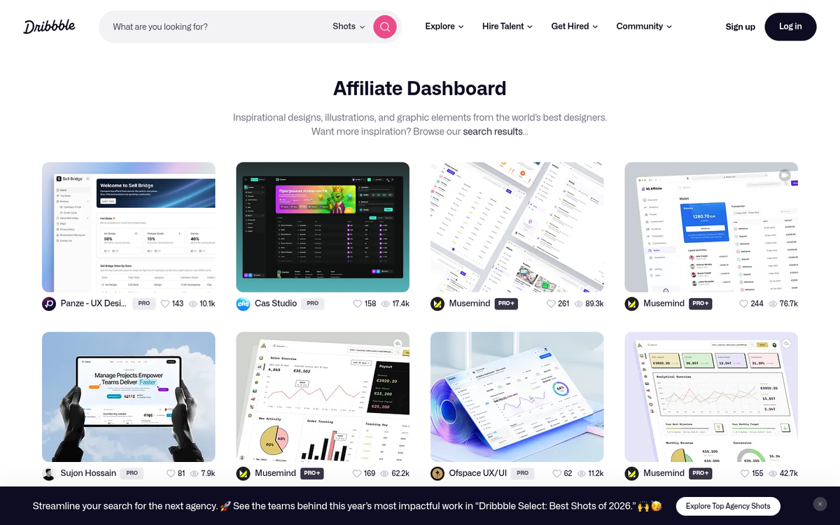 Website monetization strategy dashboard overview