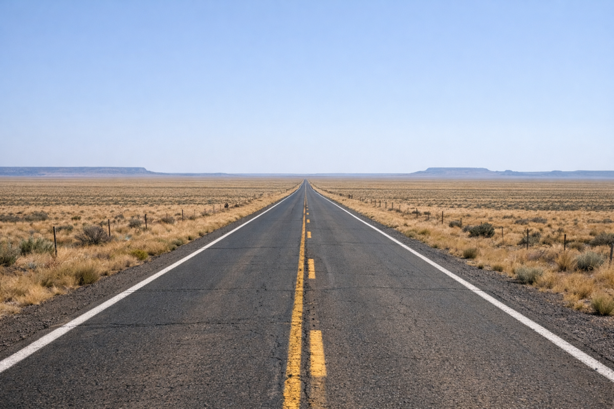 Flat business growth chart over time