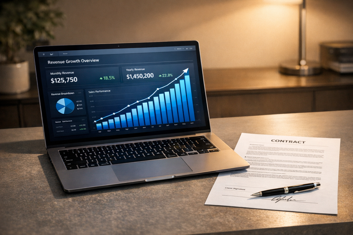 Person receiving large payment notification online