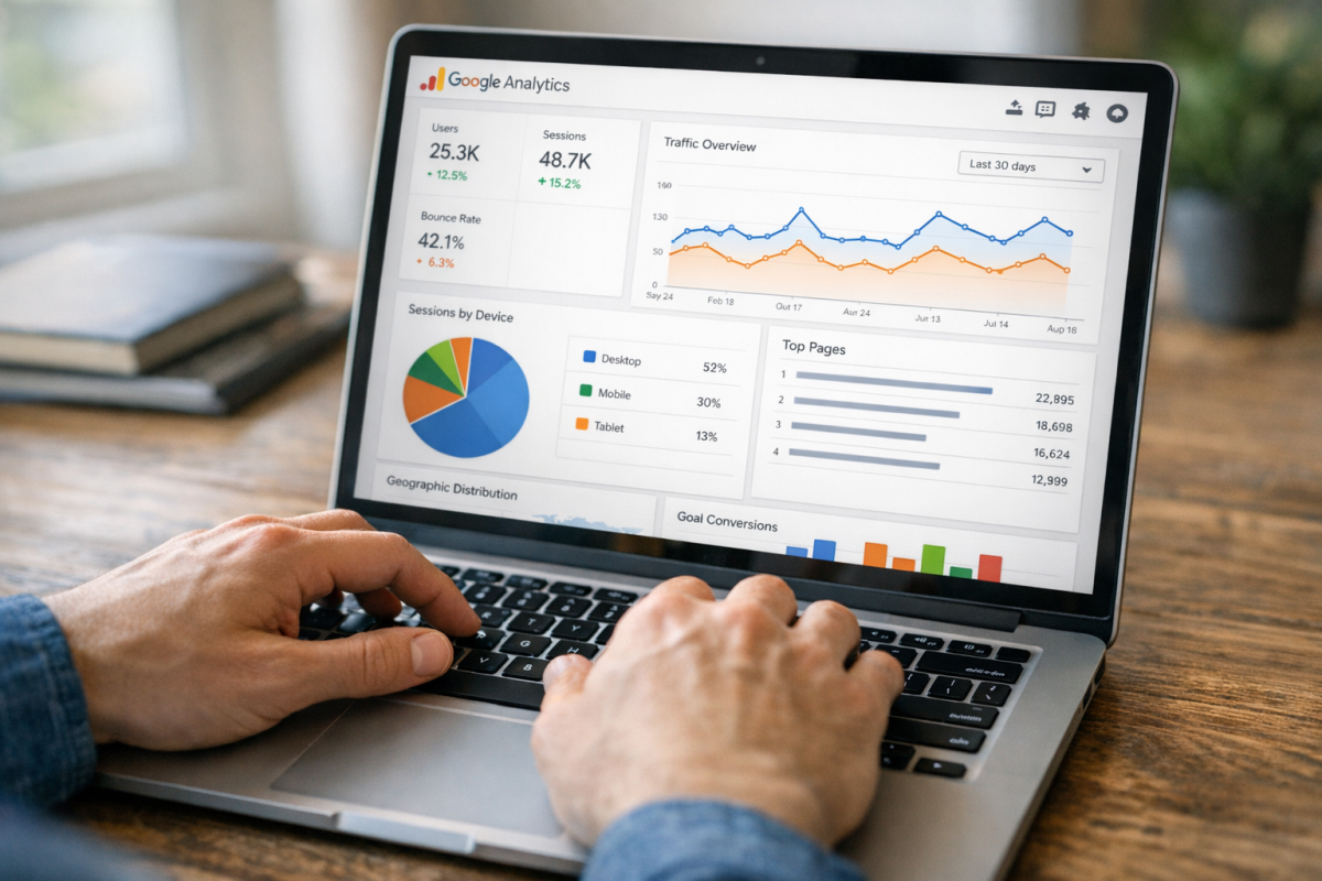Google Analytics installation setup screen interface