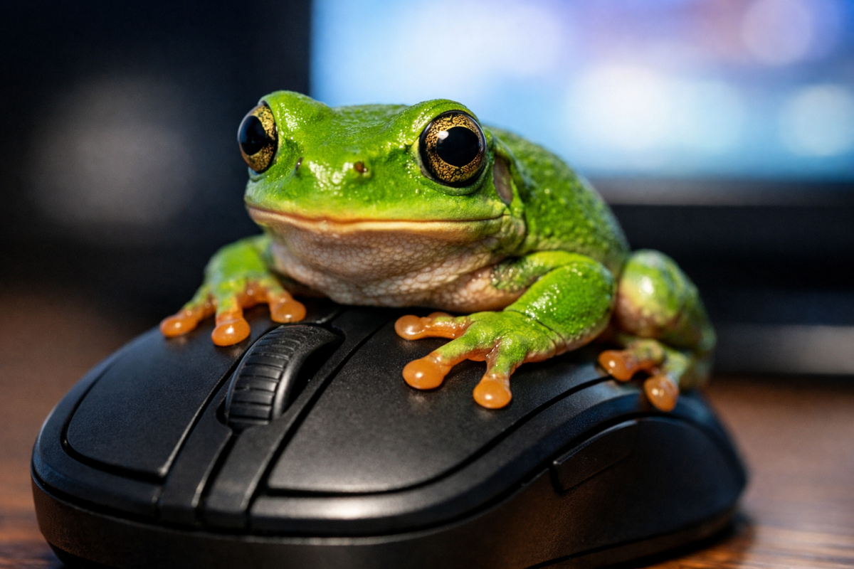 FrogHits traffic website logo and branding