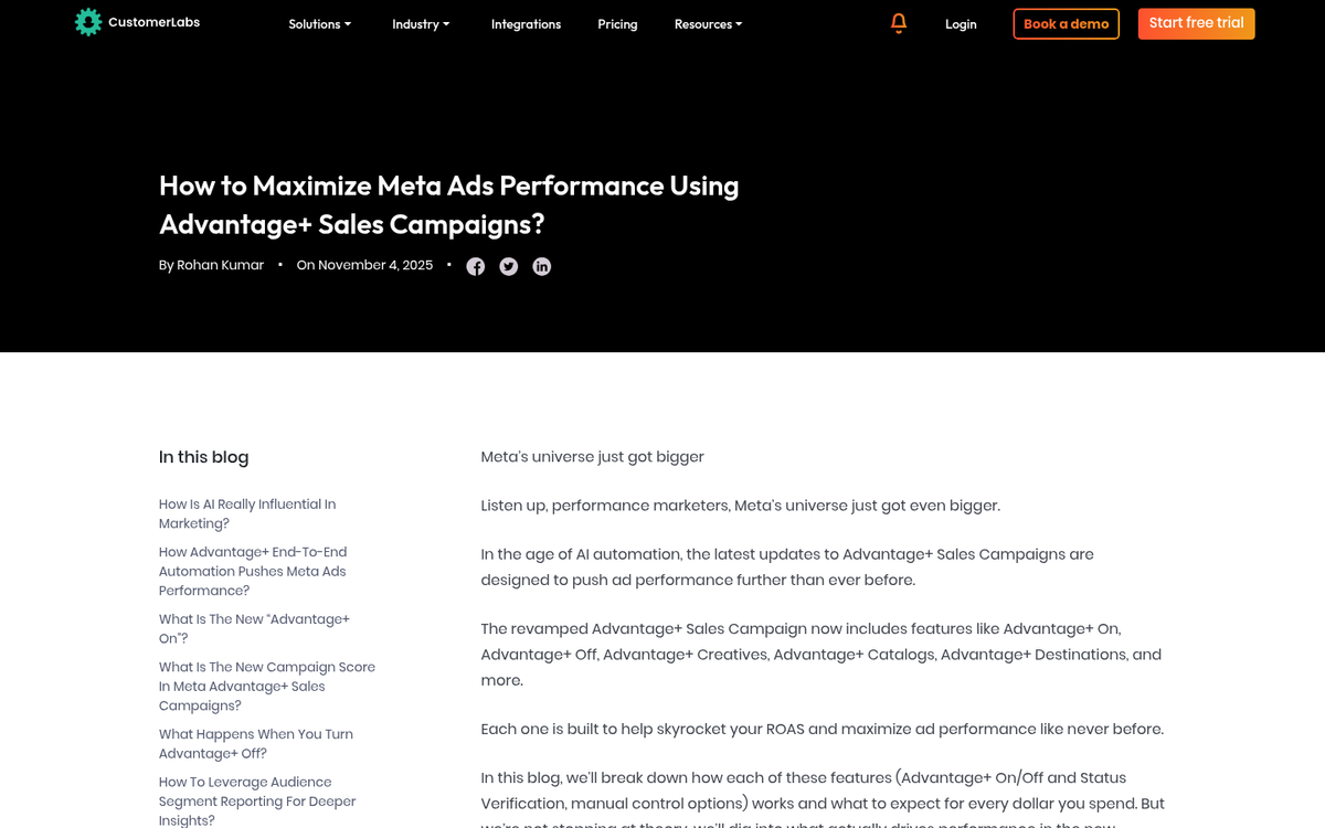 Meta Ads optimized bidding campaign dashboard