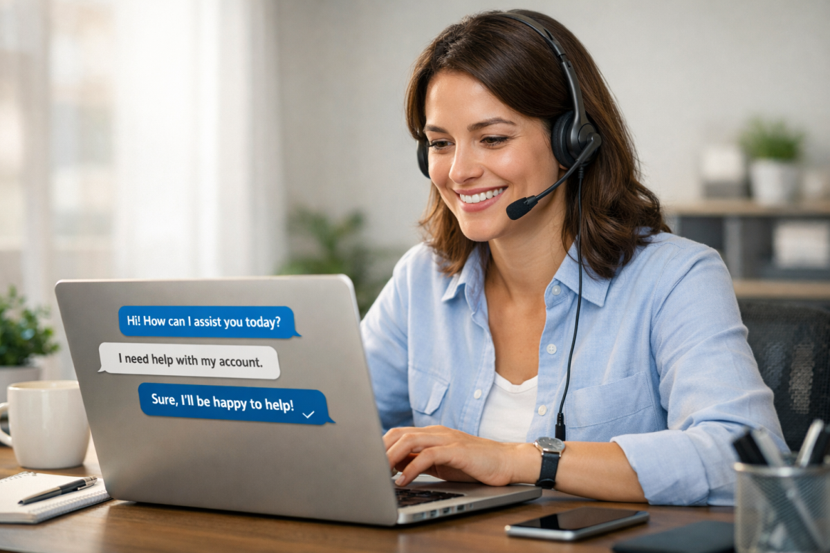 Olark live chat interface on a website