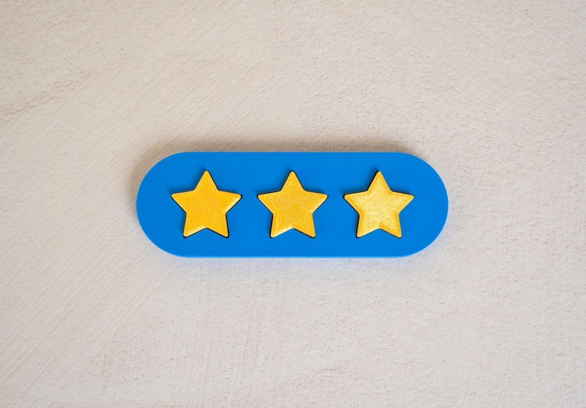 Customer leaving a five star product review