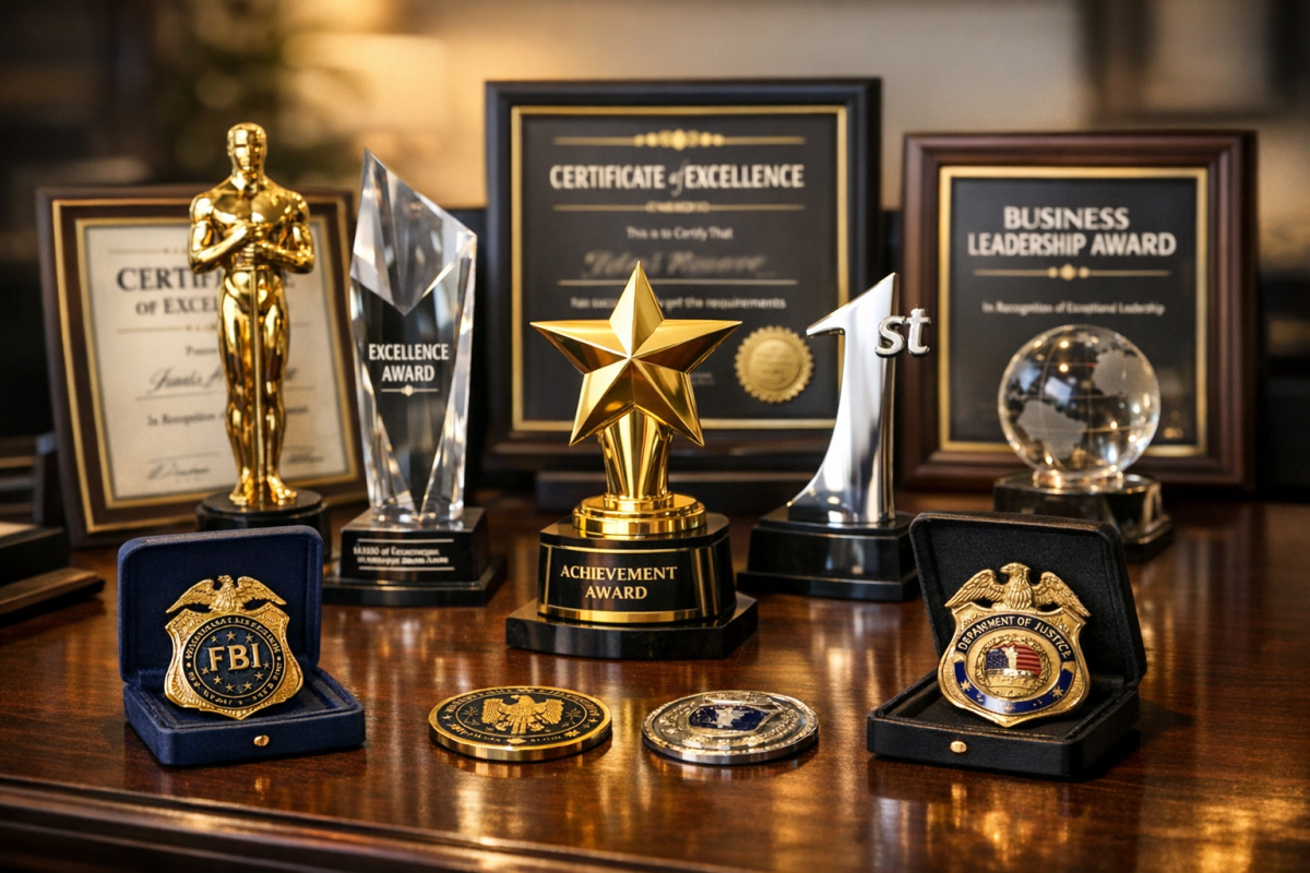 Industry certification badges and accreditation seals