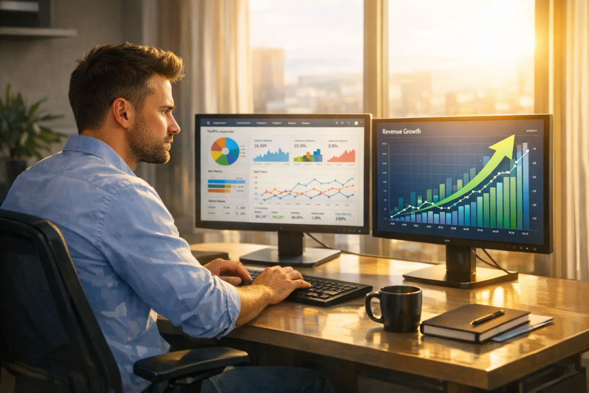 Diverging paths leading toward financial success