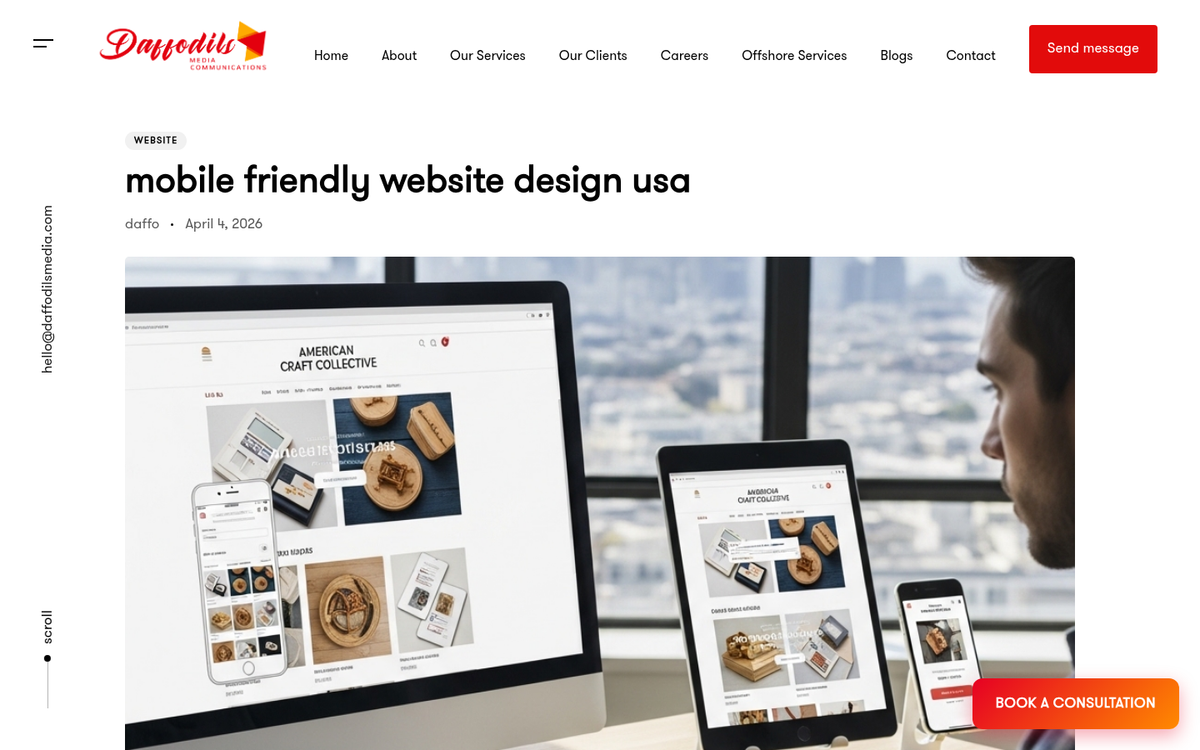 Person using smartphone for local search