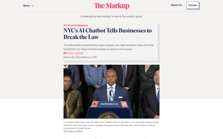 Outdated business details displayed in AI chatbot