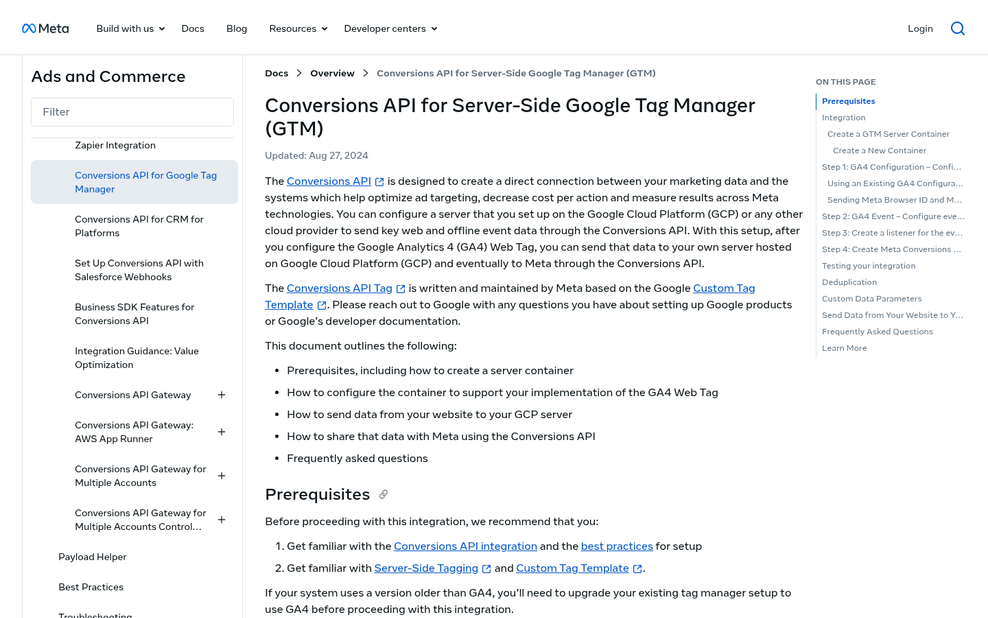 WordPress server connecting Google Ads and Meta API
