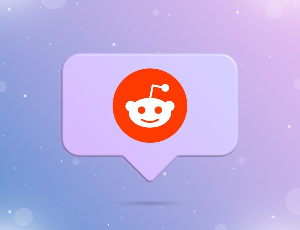 Reddit logo on the notification icon 3d