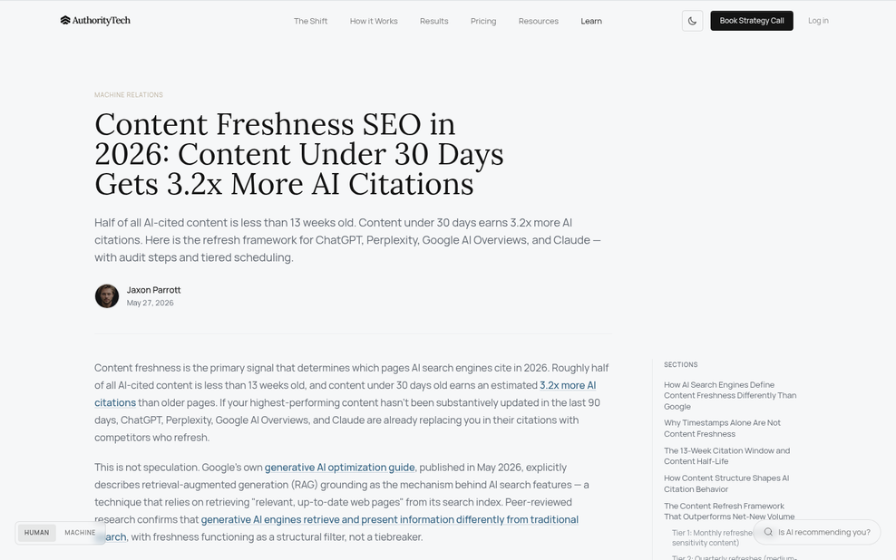 Content calendar with 18-month timeline markers